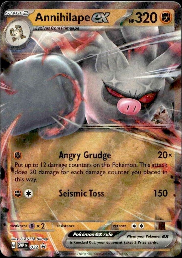 2023 Pokémon Scarlet & Violet Black Star Promos Annihilape ex #32 trading card