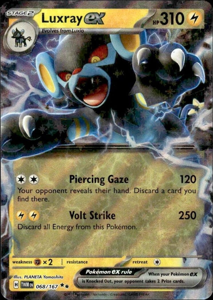 2024 Pokémon Twilight Masquerade Luxray ex #068/167 trading card