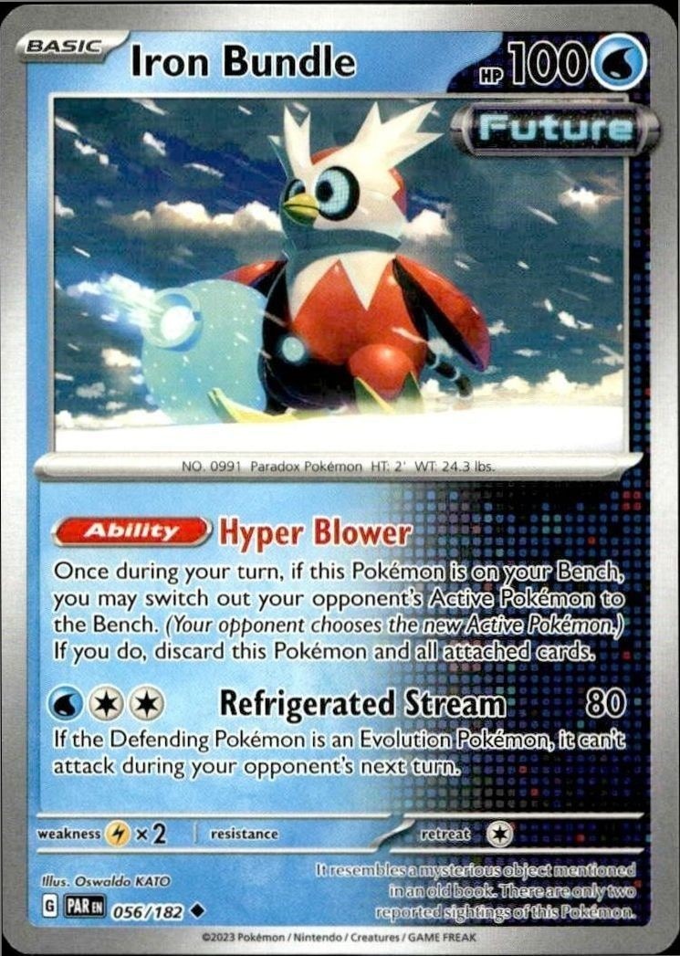 2023 Pokémon Paradox Rift Iron Bundle #056/182 Pokémon card front