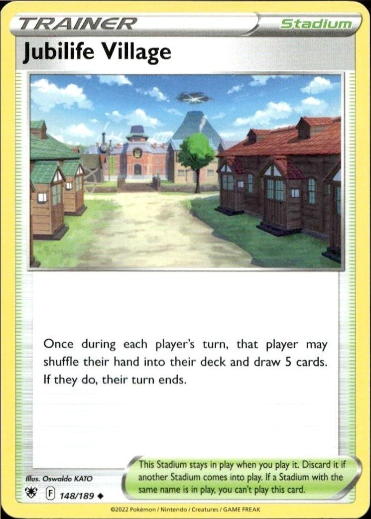 2022 Pokémon Astral Radiance Jubilife Village #148/189 trading card