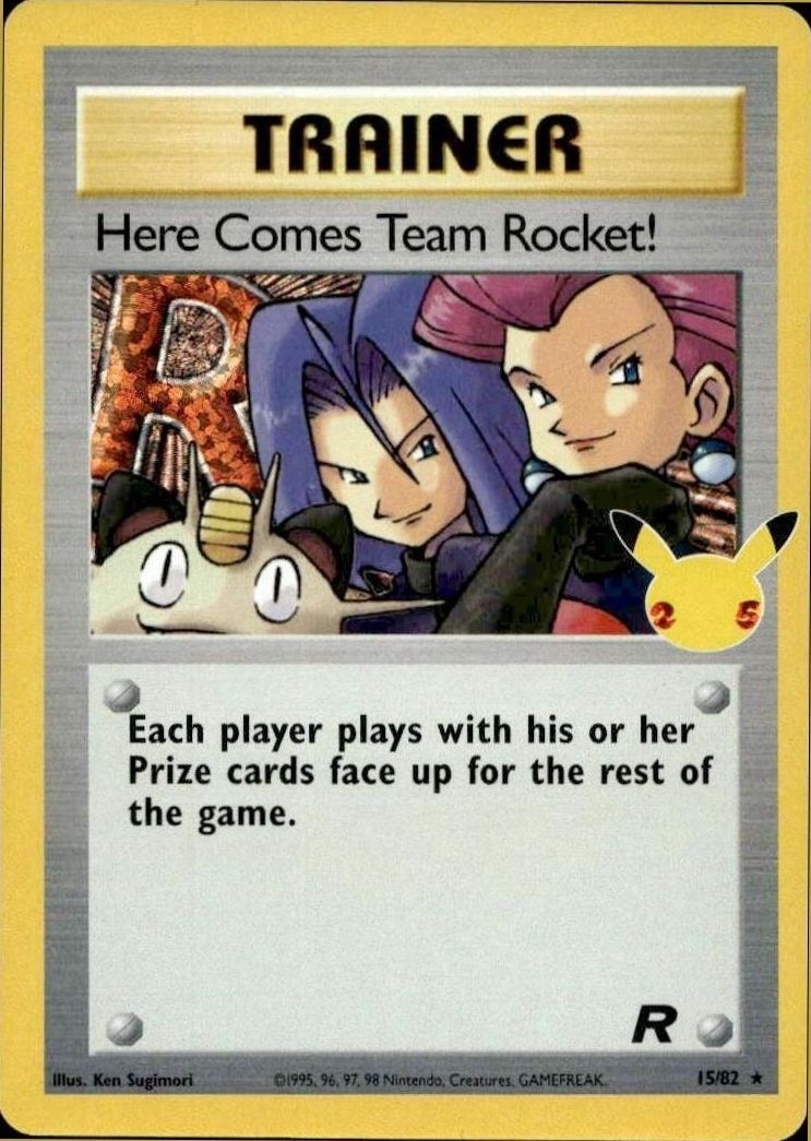 2000 Pokémon Celebrations Here Comes Team Rocket! #15/82 trading card