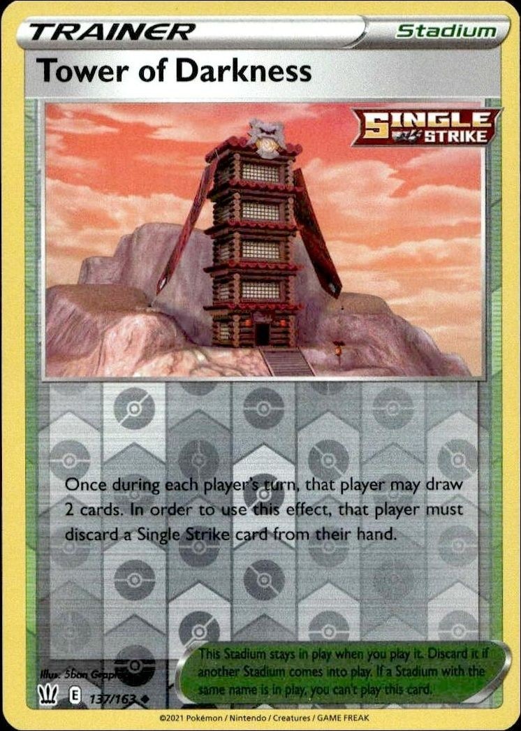 2021 Pokémon Battle Styles Tower of Darkness #137/163 Pokémon card front