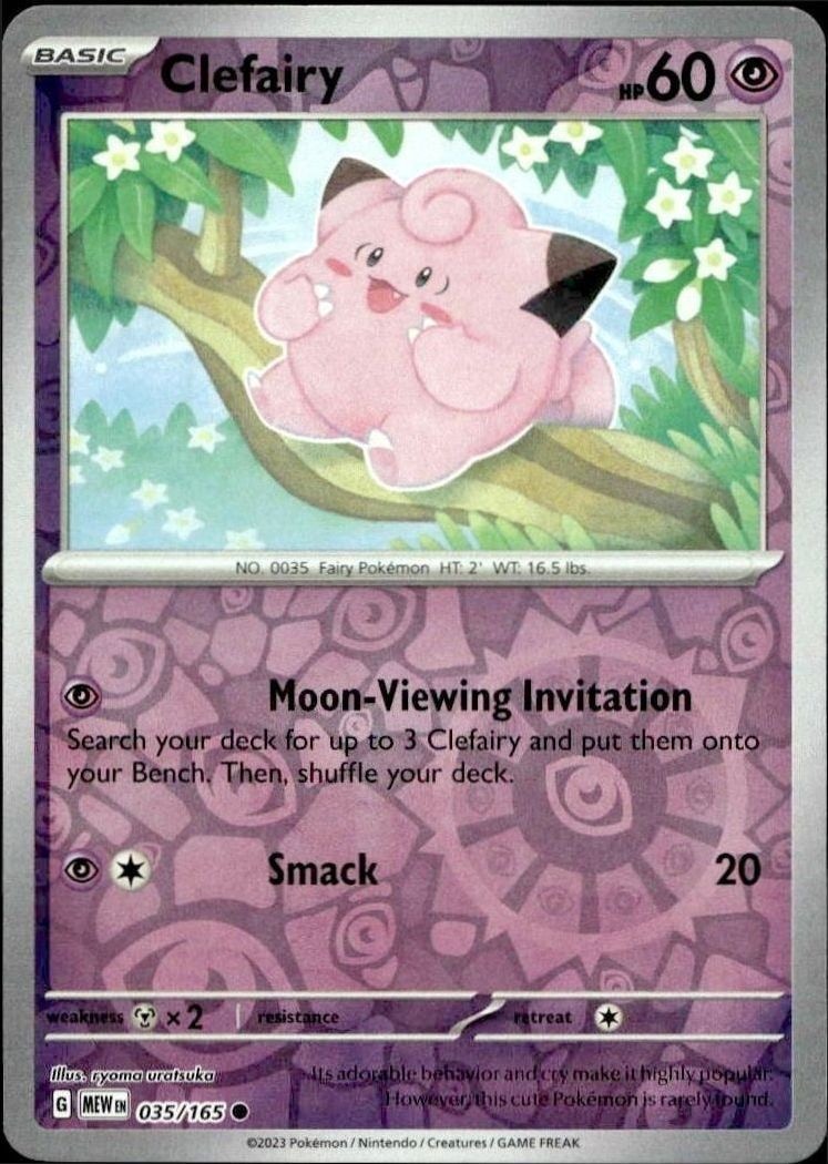 2023 pokemon 151 Clefairy #035/165