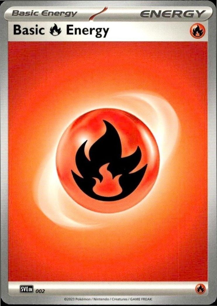 2023 Pokémon 151 Basic Fire Energy #002/165 trading card