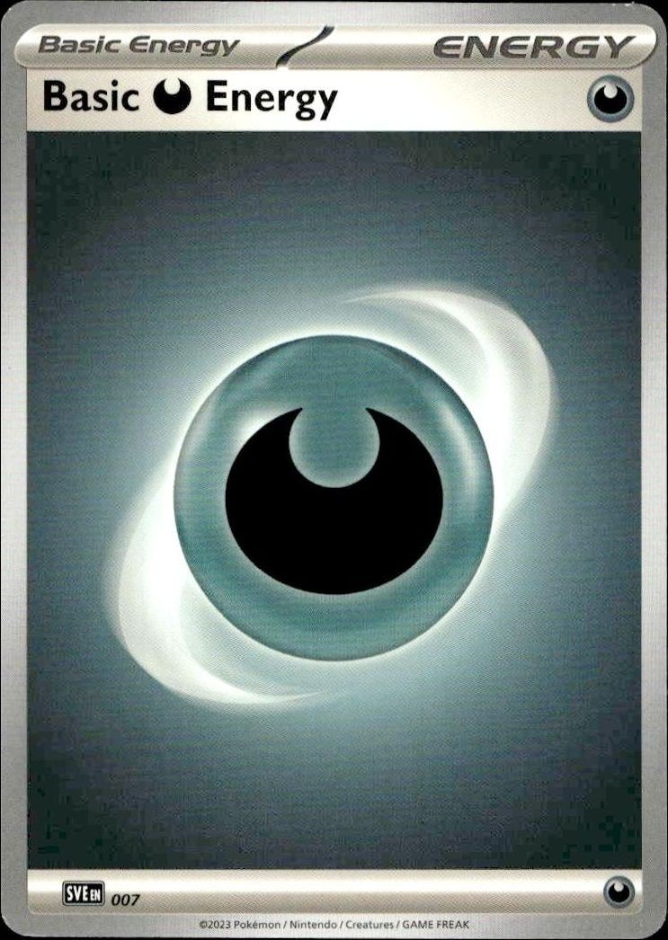 2023 Pokémon 151 Basic Darkness Energy #007/165 Pokémon card front