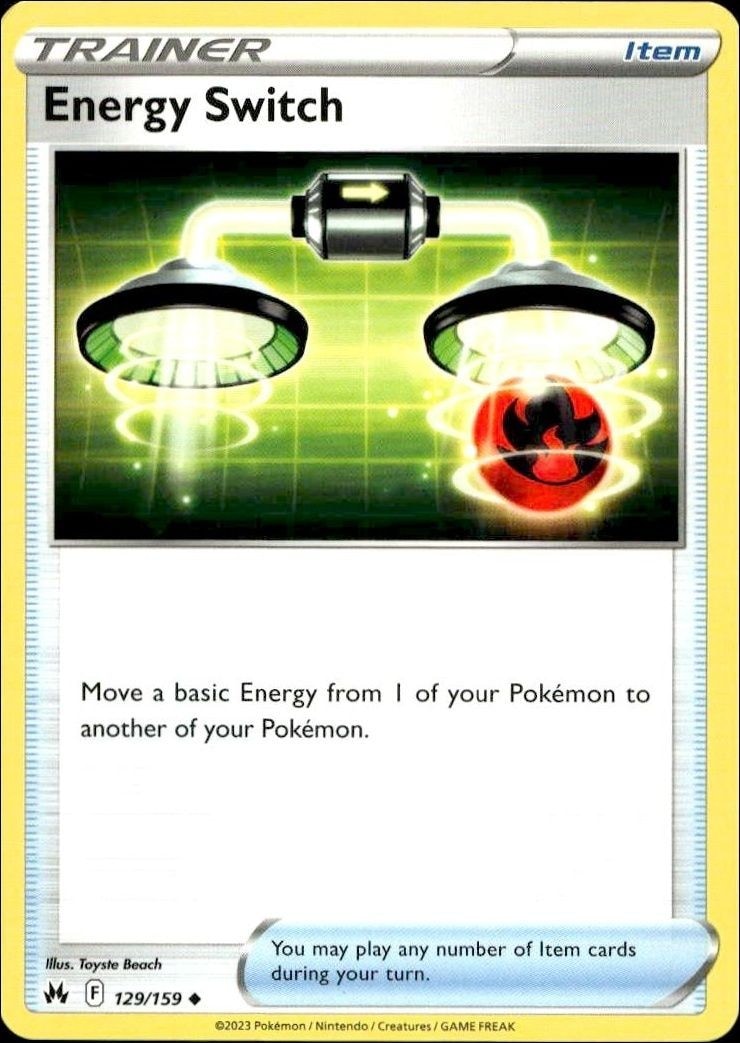 2023 Pokémon Crown Zenith Energy Switch #129/159 trading card