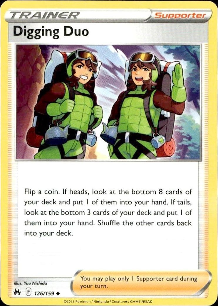 2023 Pokémon Crown Zenith Digging Duo #126/159 trading card
