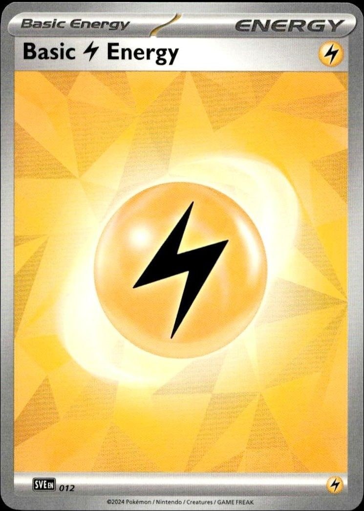 2023 Pokémon Scarlet & Violet Basic Lightning Energy #012/198 trading card