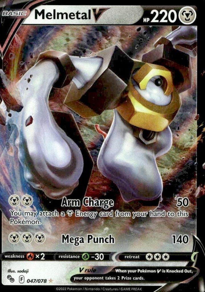 2022 Pokémon Go Melmetal V #047/078 Pokémon card front