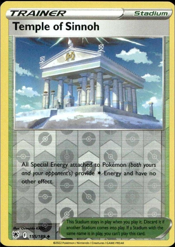 2022 Pokémon Astral Radiance Temple Of Sinnoh #155/189 Pokémon card front