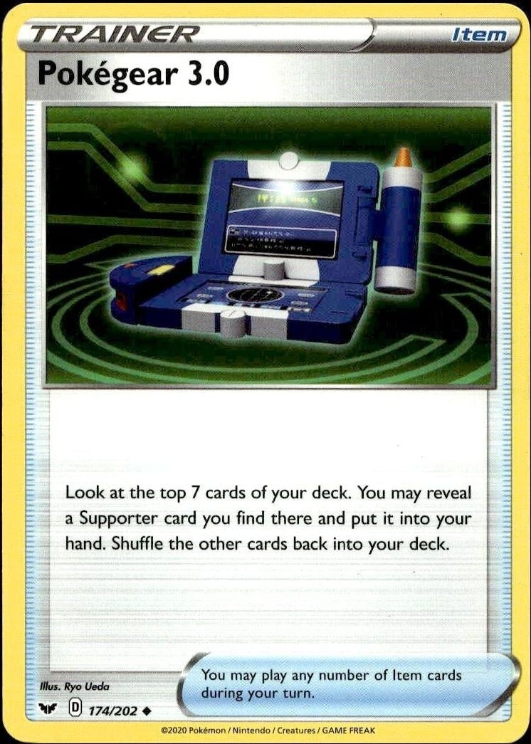 2020 Pokémon Sword & Shield Pokégear 3.0 #174/202 trading card