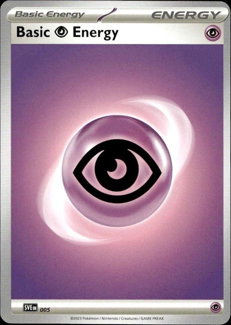 2023 Pokémon Scarlet & Violet Basic Psychic Energy #005/198 trading card