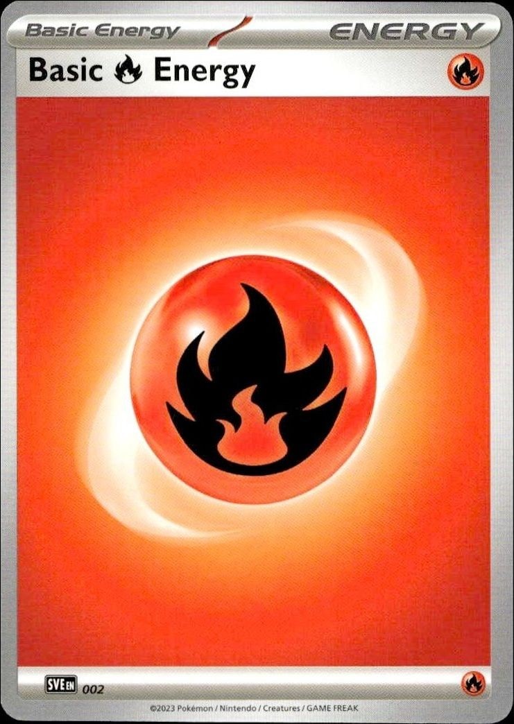 2023 Pokémon Scarlet & Violet Basic Fire Energy #002/198 Pokémon card front