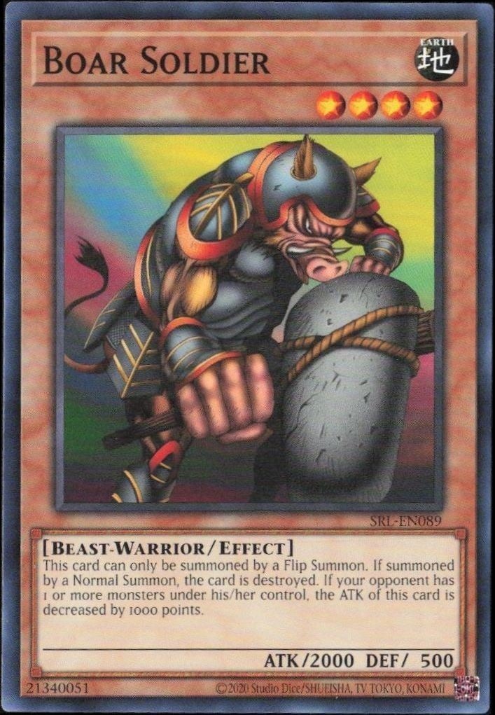 2023 Yu-Gi-Oh Spell Ruler Boar Soldier #SRL-EN089 trading card