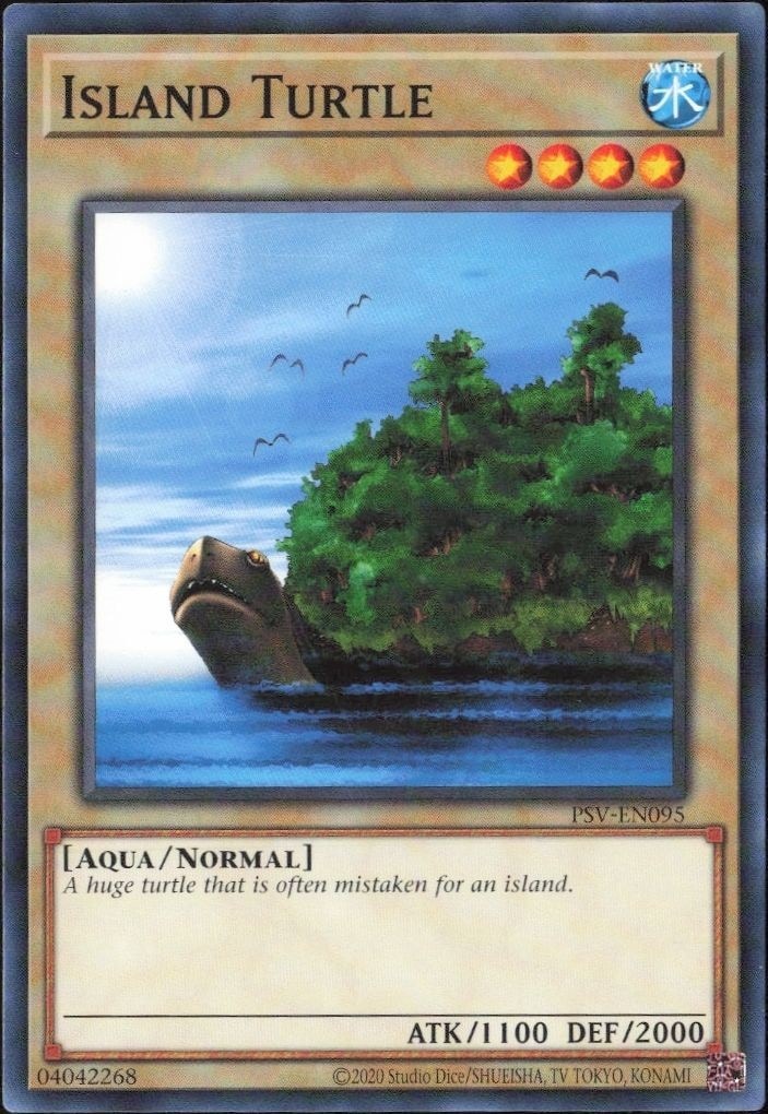 2023 Yu-Gi-Oh Pharaoh's Servant Island Turtle #PSV-EN095 trading card