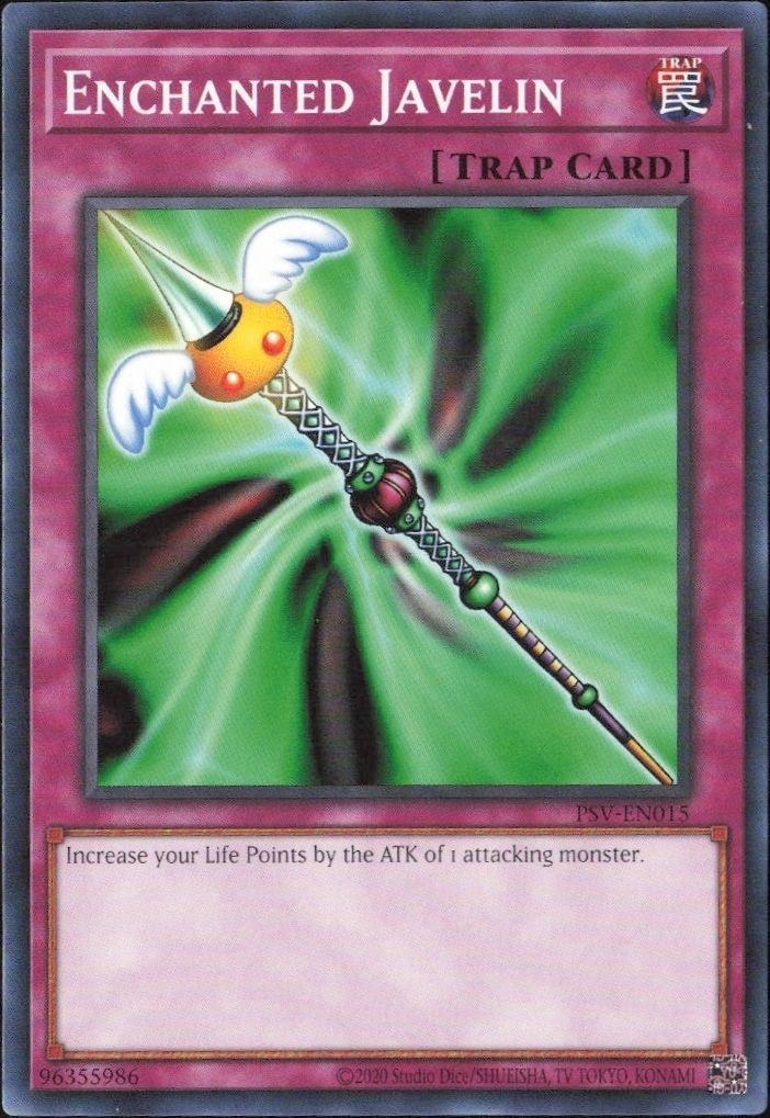2023 Yu-Gi-Oh! Pharaoh's Servant Enchanted Javelin #PSV-EN015 Yu-Gi-Oh! card front
