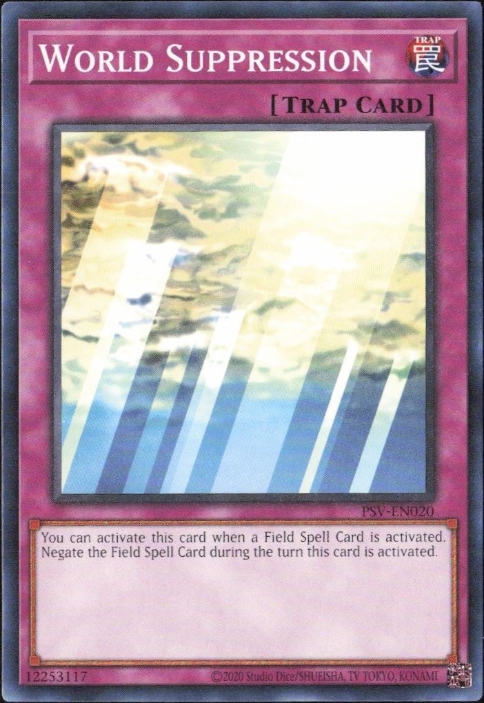 2023 Yu-Gi-Oh Pharaoh's Servant World Suppression #PSV-EN020 trading card