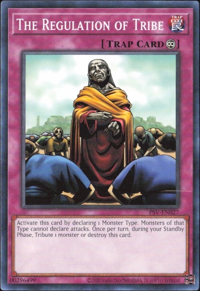 2023 Yu-Gi-Oh Pharaoh's Servant The Regulation of Tribe #PSV-EN027 trading card