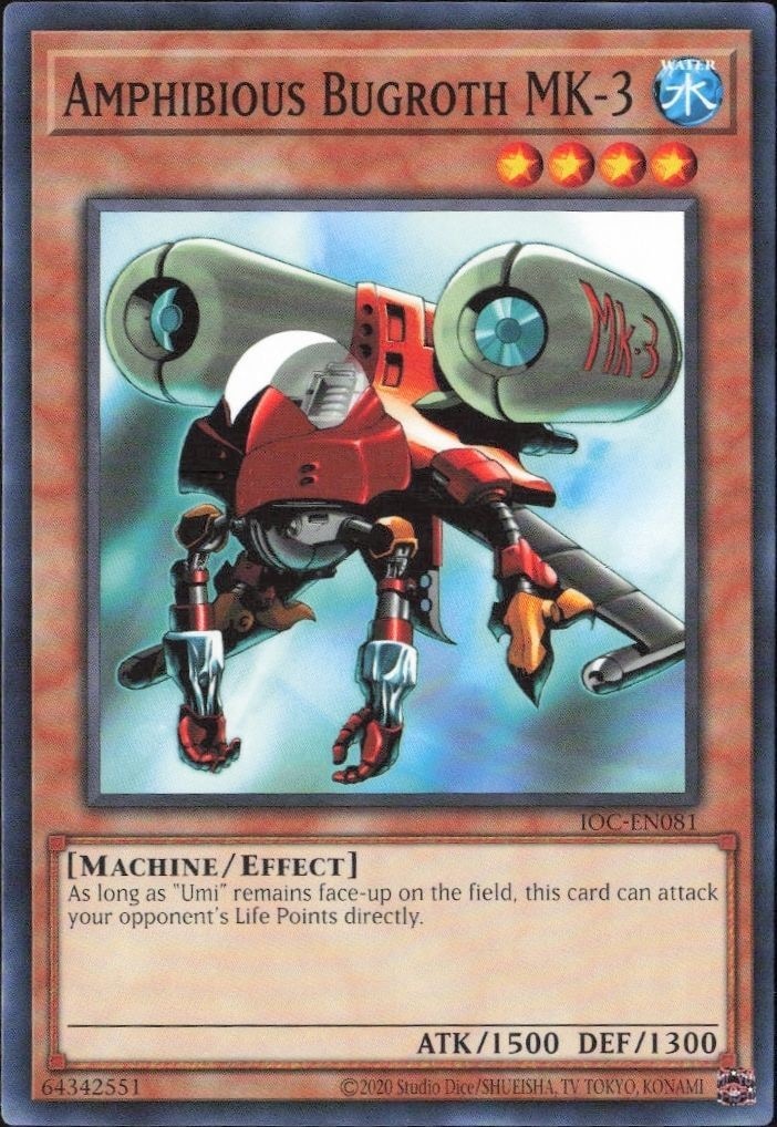 2023 Yu-Gi-Oh Invasion of Chaos Amphibious Bugroth MK-3 #IOC-EN081 trading card