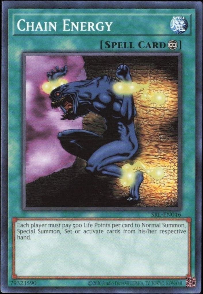 2023 Yu-Gi-Oh Spell Ruler Chain Energy #SRL-EN046 trading card