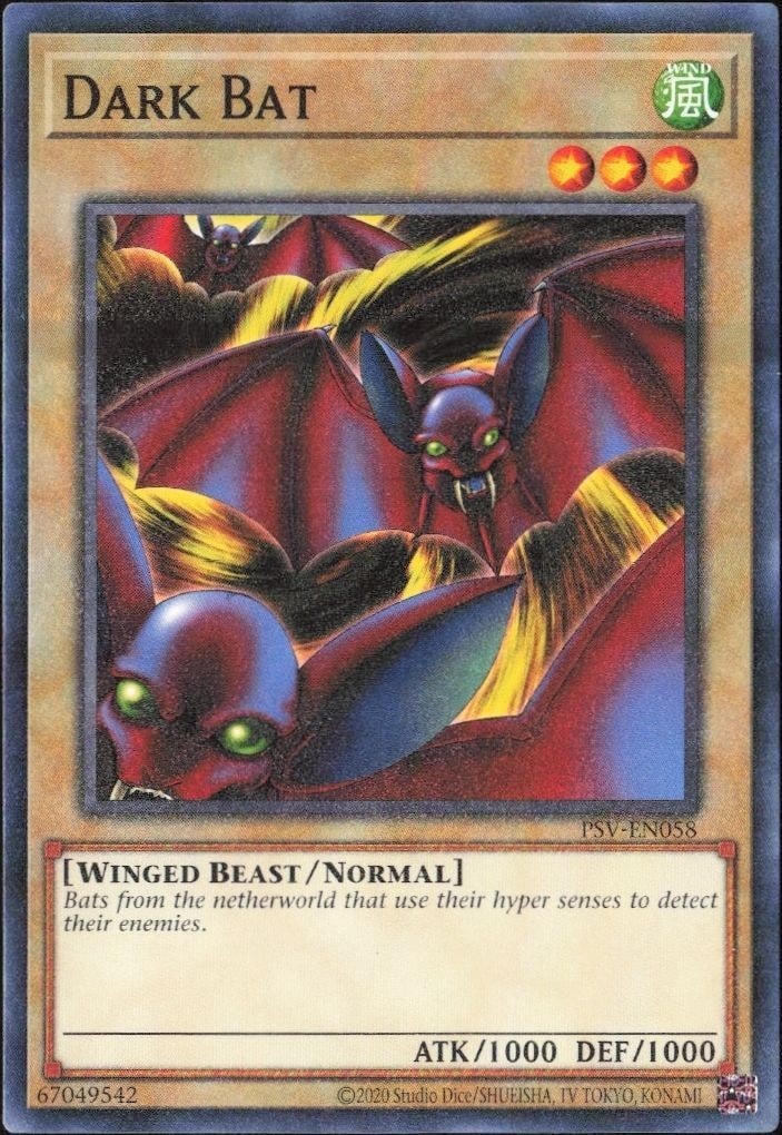 2023 Yu-Gi-Oh! Pharaoh's Servant Dark Bat #PSV-EN058 Yu-Gi-Oh! card front