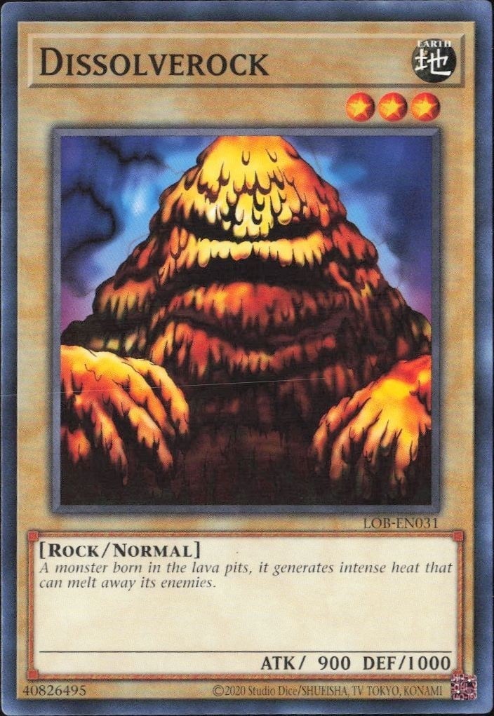 2023 Yu-Gi-Oh Legend of Blue Eyes White Dragon Dissolverock #LOB-EN031 trading card