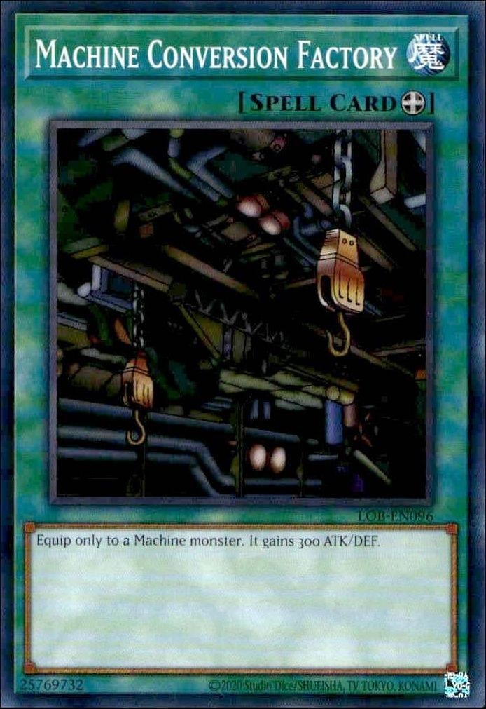 2023 Yu-Gi-Oh! Legend of Blue Eyes White Dragon MacHine Conversion Factory #LOB-EN096 Yu-Gi-Oh! card front