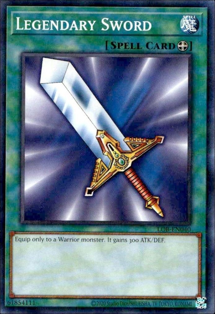 2023 Yu-Gi-Oh Legend of Blue Eyes White Dragon Legendary Sword #LOB-EN040 trading card