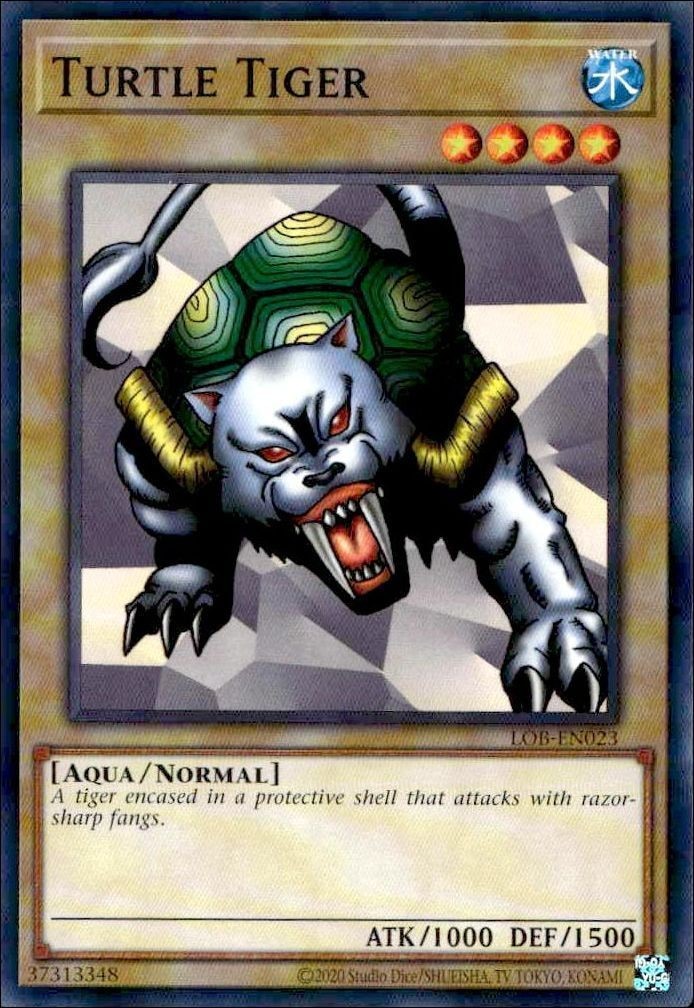 2023 Yu-Gi-Oh Legend of Blue Eyes White Dragon Turtle Tiger #LOB-EN023 trading card