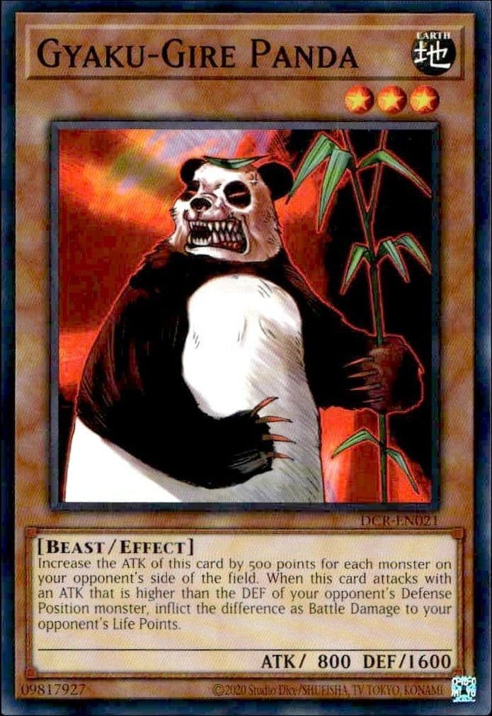 2023 Yu-Gi-Oh Dark Crisis Gyaku-Gire Panda #DCR-EN021 trading card