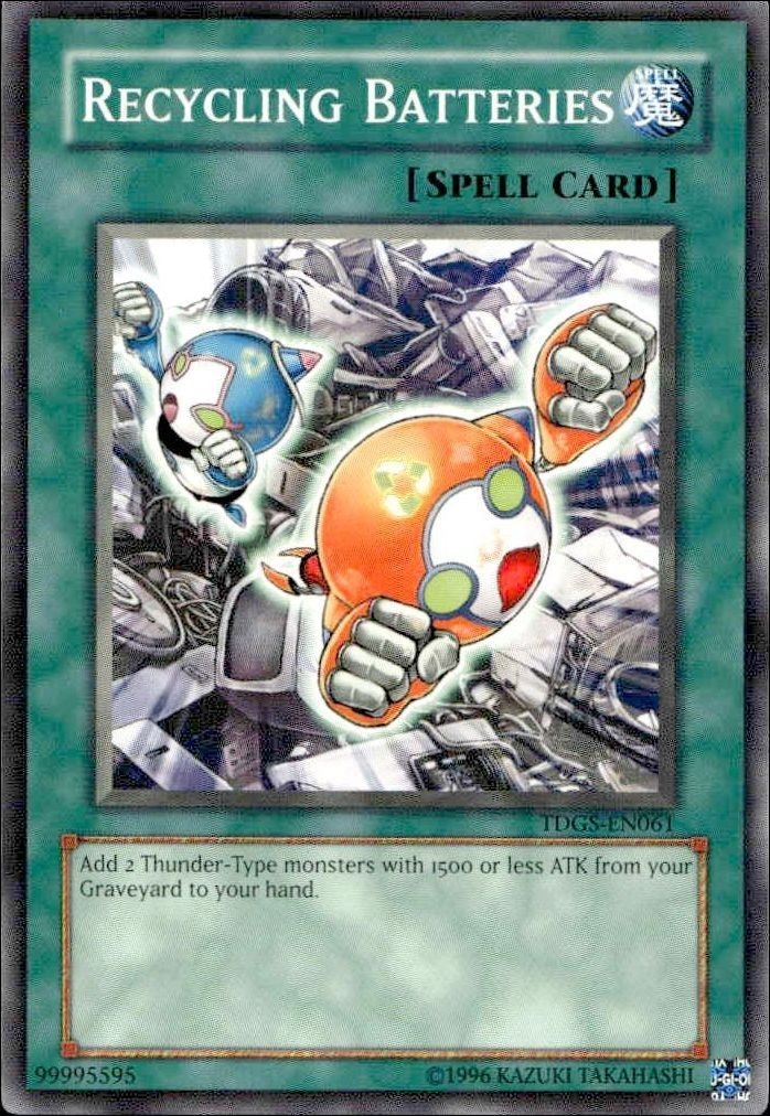 2008 Yu-Gi-Oh! the Duelist Genesis Recycling Batteries #TDGS-EN061 Yu-Gi-Oh! card front
