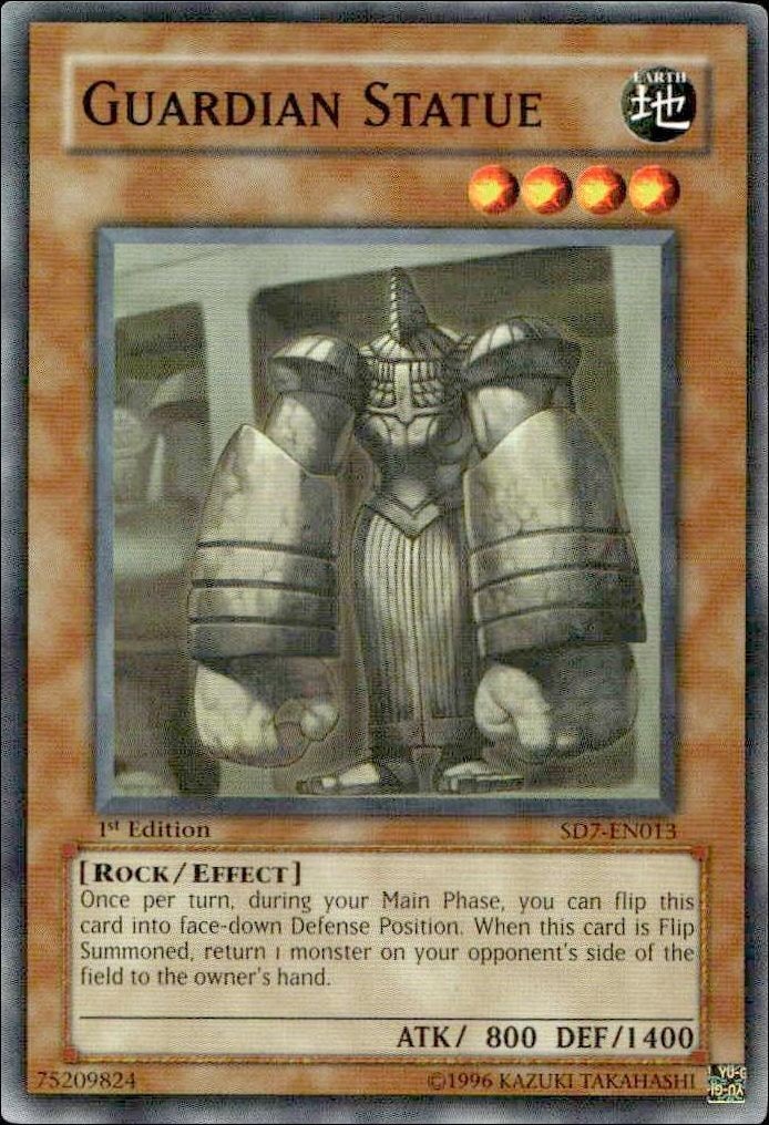 2005 Yu-Gi-Oh! Structure Deck: Invincible Fortress Guardian Statue #SD7-EN013 Yu-Gi-Oh! card front