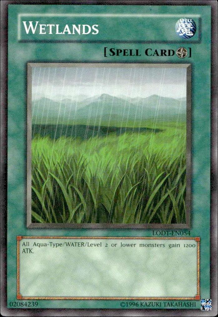 2008 Yu-Gi-Oh Light of Destruction Wetlands #LODT-EN054 trading card