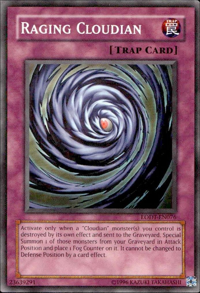 2008 Yu-Gi-Oh! Light of Destruction Raging Cloudian #LODT-EN076 Yu-Gi-Oh! card front