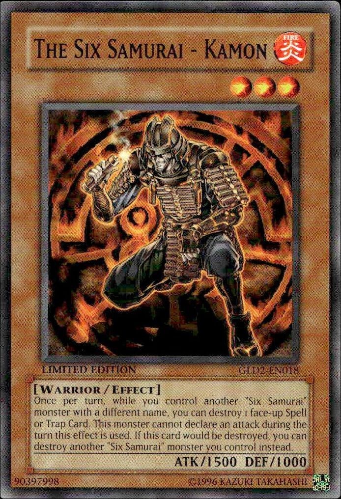 2009 Yu-Gi-Oh Gold Series 2009 The Six Samurai - Kamon #GLD2-EN018 trading card