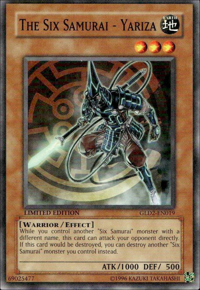 2009 Yu-Gi-Oh! Gold Series 2009 The Six Samurai - Yariza #GLD2-EN019 Yu-Gi-Oh! card front