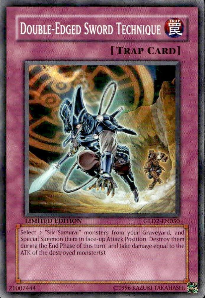 2009 Yu-Gi-Oh Gold Series 2009 Double-Edged Sword Technique #GLD2-EN050 trading card