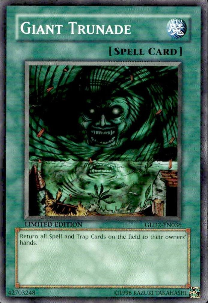 2009 Yu-Gi-Oh Gold Series 2009 Giant Trunade #GLD2-EN036 trading card