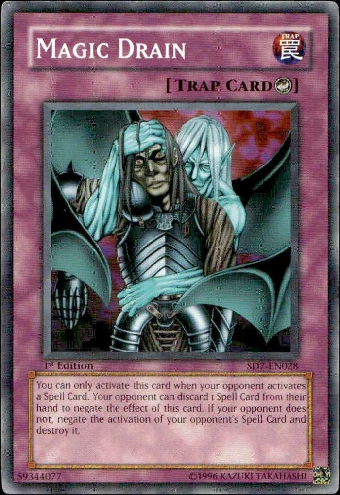 2006 Yu-Gi-Oh! Duelist League Promo Magic Drain #DL13-EN020 Yu-Gi-Oh! card front