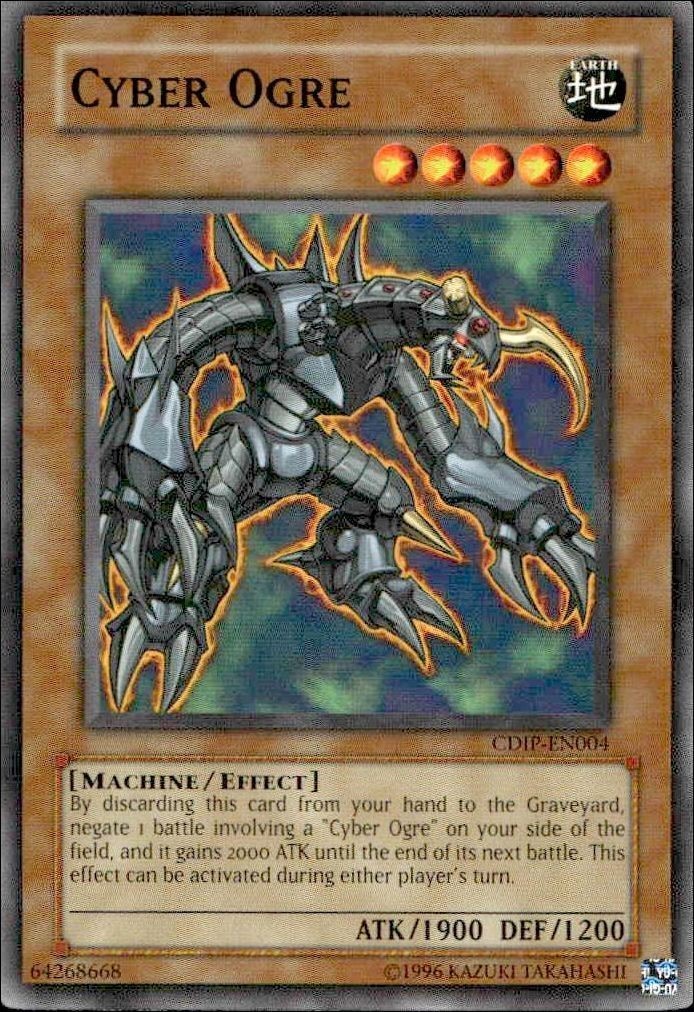 2006 Yu-Gi-Oh Cyberdark Impact Cyber Ogre #CDIP-EN004 trading card
