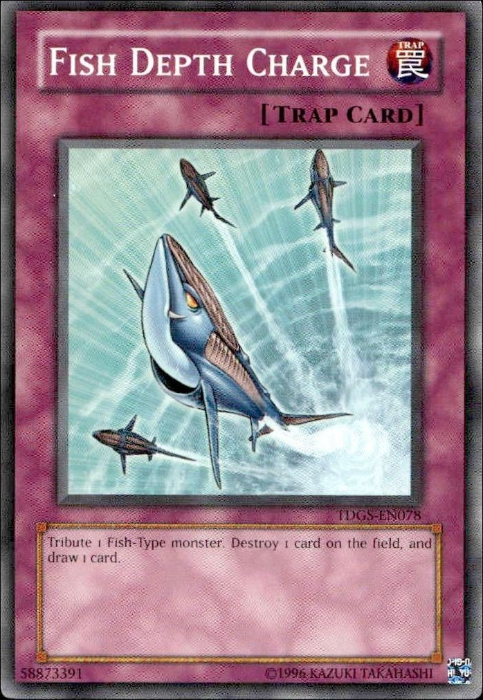 2006 Yu-Gi-Oh! Duelist League Promo Fish Depth Charge (red) #DL14-EN018 Yu-Gi-Oh! card front