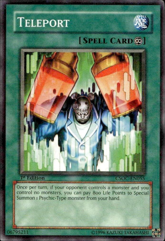 2008 Yu-Gi-Oh Crossroads of Chaos Teleport #CSOC-EN055 trading card