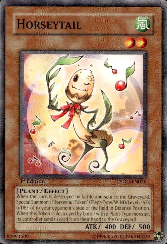 2008 Yu-Gi-Oh! Crossroads of Chaos Horseytail #CSOC-EN026 Yu-Gi-Oh! card front