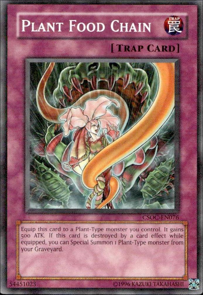 2008 Yu-Gi-Oh Crossroads of Chaos Plant Food Chain #CSOC-EN076 trading card