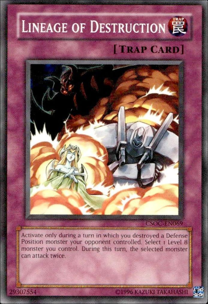 2008 Yu-Gi-Oh! Crossroads of Chaos Lineage Of Destruction #CSOC-EN069 Yu-Gi-Oh! card front