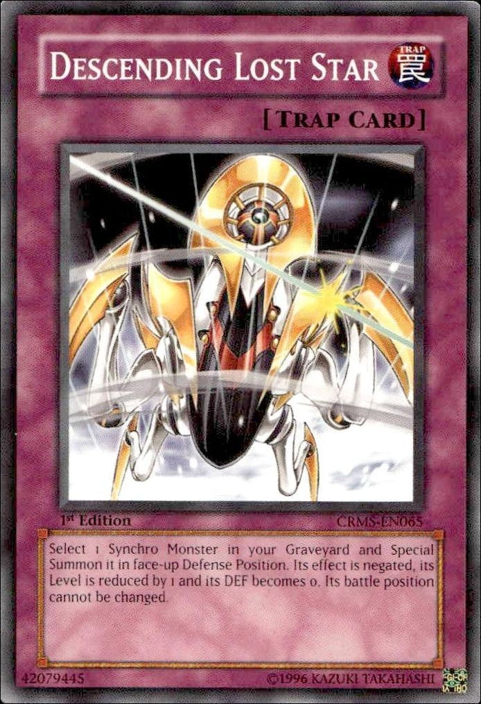 2009 Yu-Gi-Oh Crimson Crisis Descending Lost Star #CRMS-EN065 trading card
