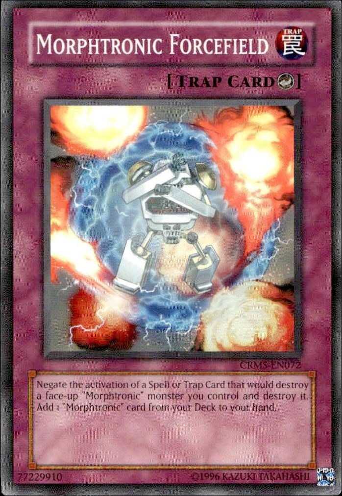2009 Yu-Gi-Oh! Crimson Crisis Morphtronic Forcefield #CRMS-EN072 Yu-Gi-Oh! card front
