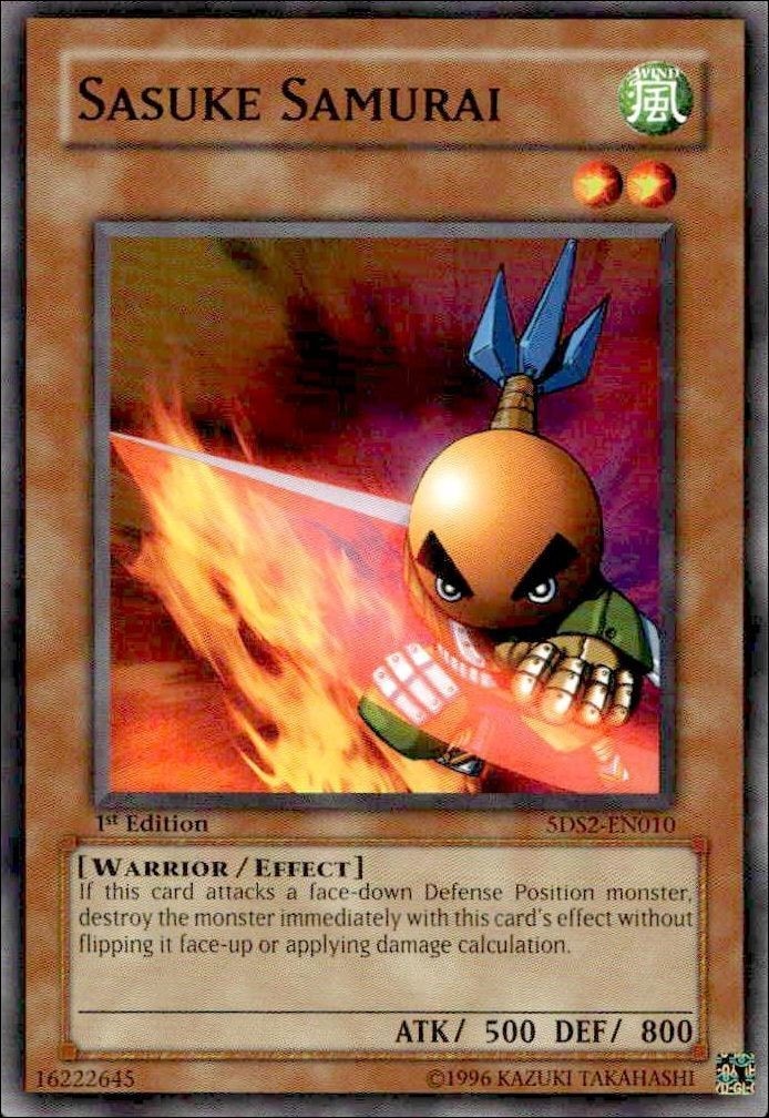 2009 Yu-Gi-Oh Starter Deck: Yu-Gi-Oh! 5D's 2009 Sasuke Samurai #5DS2-EN010 trading card