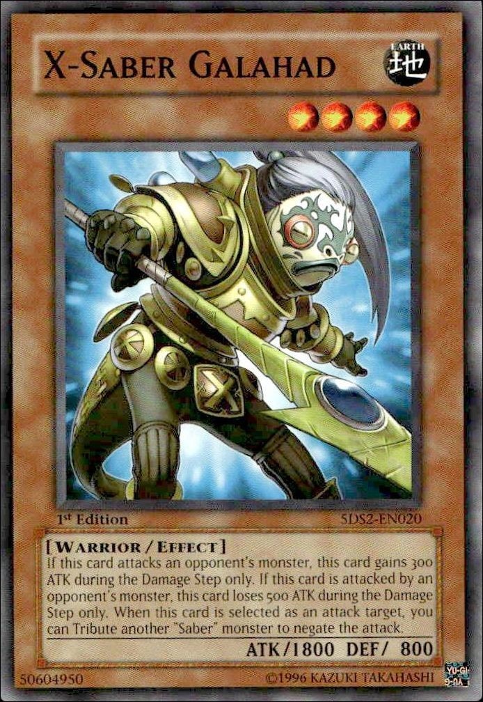 2009 Yu-Gi-Oh Starter Deck: Yu-Gi-Oh! 5D's 2009 X-Saber Galahad #5DS2-EN020 trading card