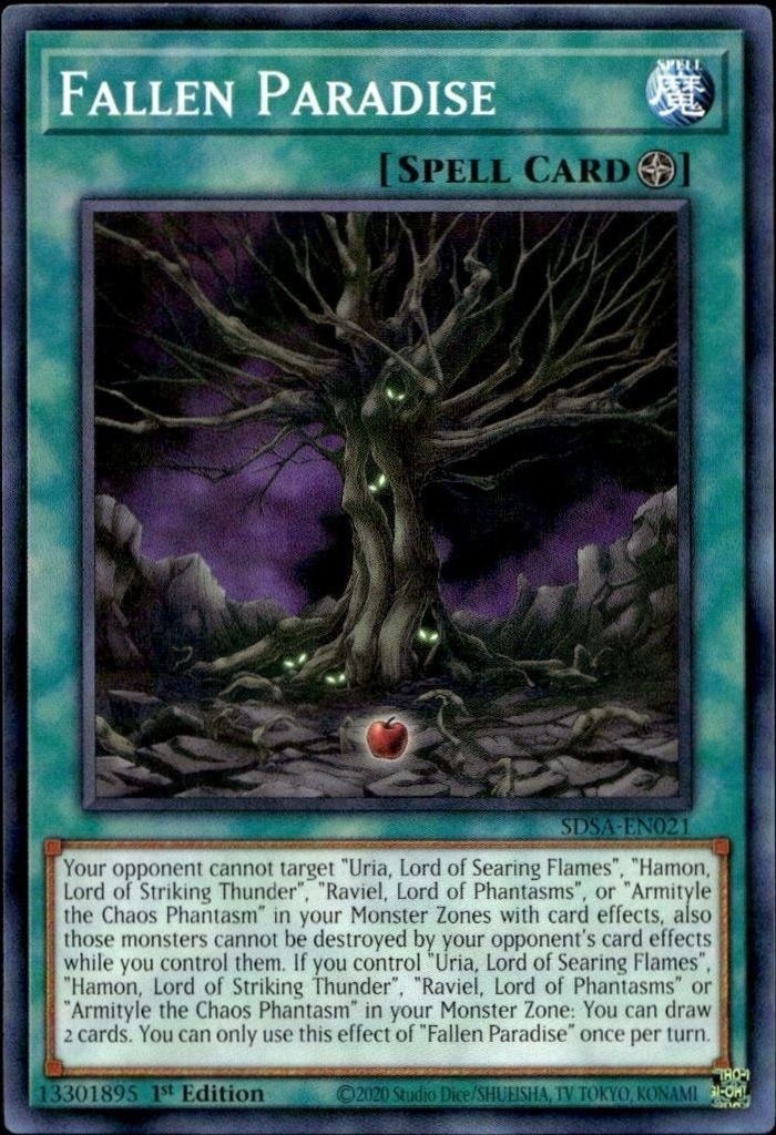 2020 Yu-Gi-Oh Structure Deck: Sacred Beasts Fallen Paradise #SDSA-EN021 trading card